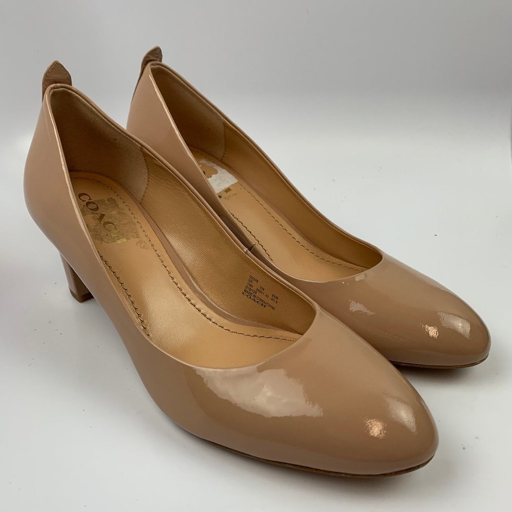 NWOT Coach 10 US / 40 EU B Women Heels Block Pumps - Picture 1 of 10